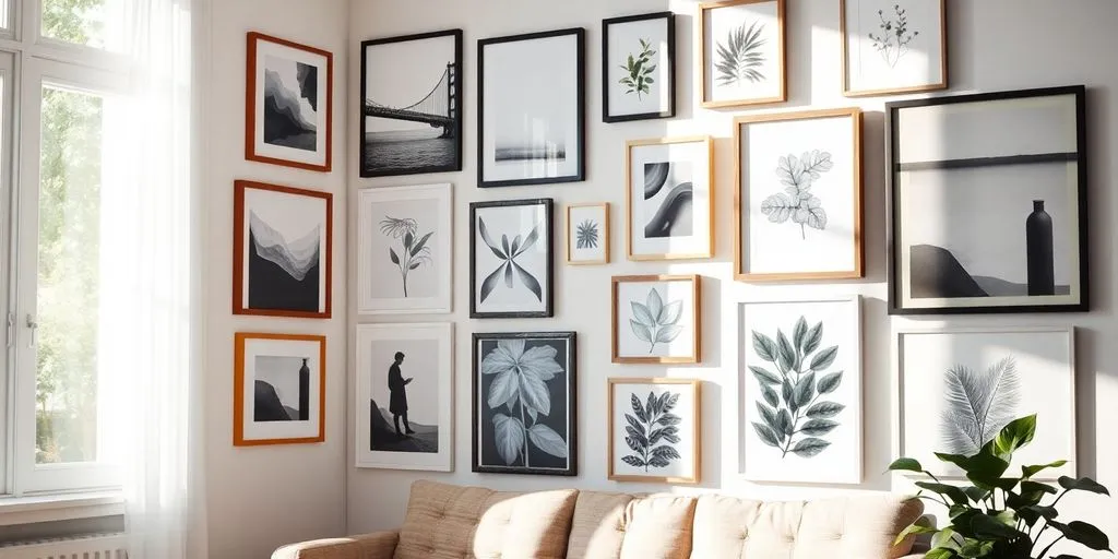 Inspirerande heminredning med IKEA-ramar