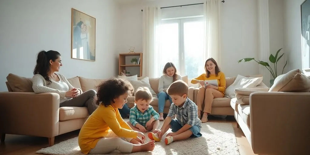 En familj njuter av sitt IKEA-inredda hem
