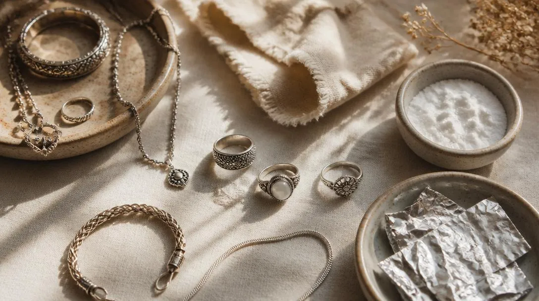 Så rengör du silversmycken hemma – metoder för alla typer