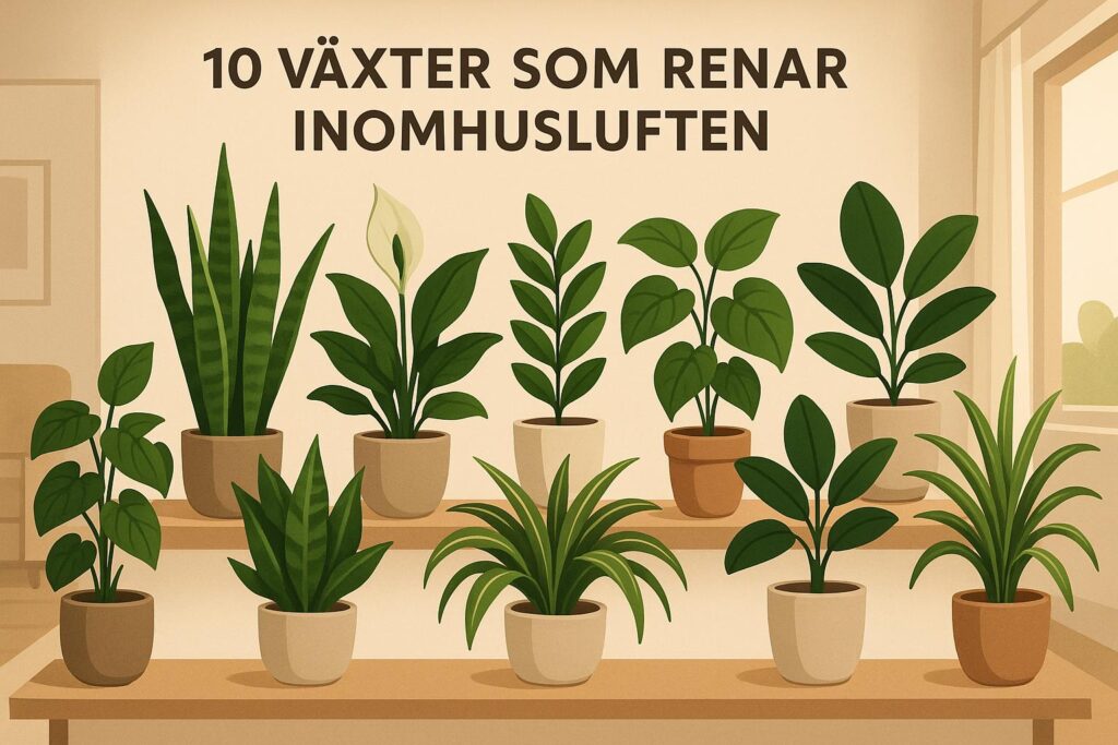 10 Växter Som Renar Inomhusluften